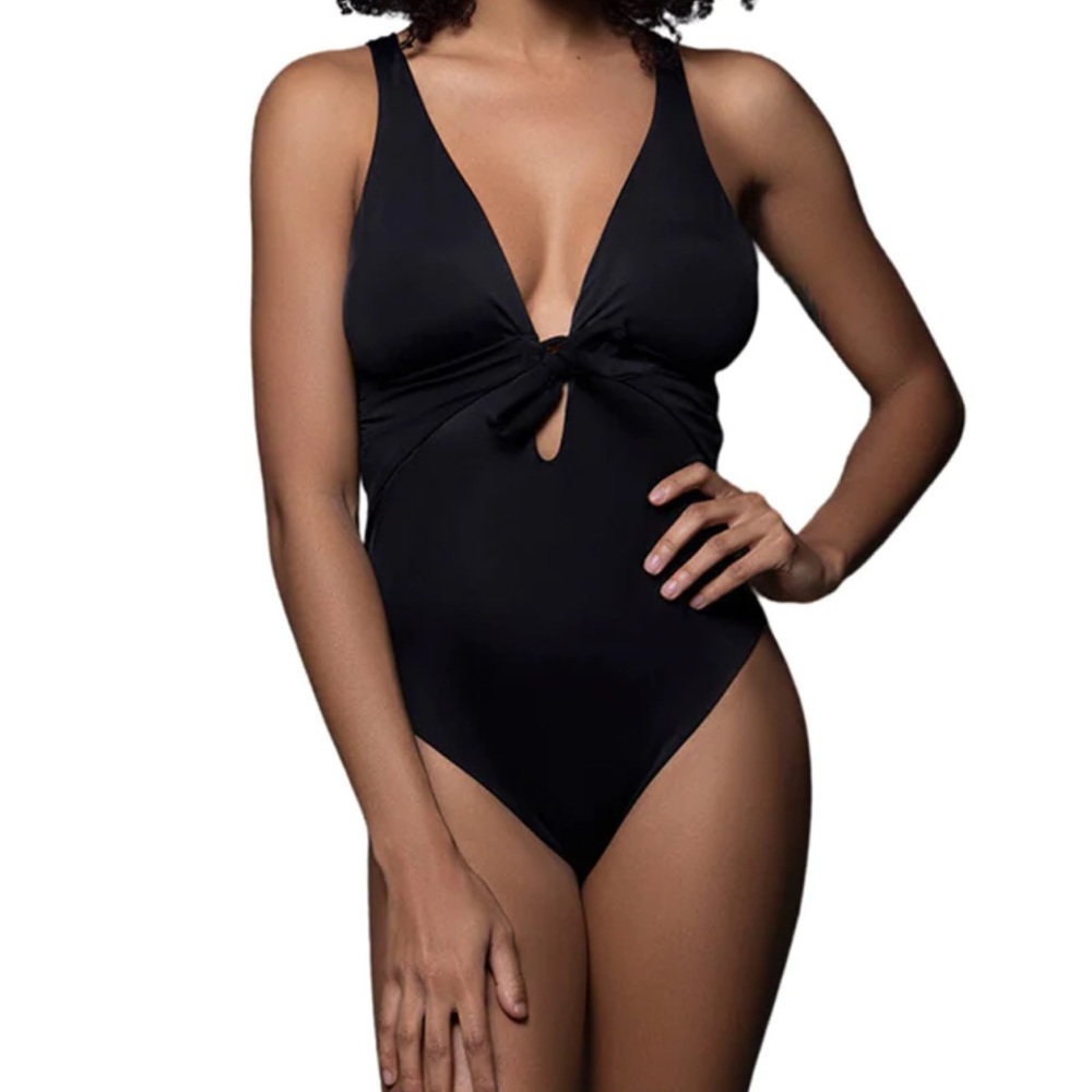 Swiminista  NEW! CHEERFUL ONEPIECE - BLACK SZM